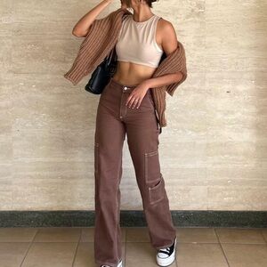 Mid rise Cargo Pants